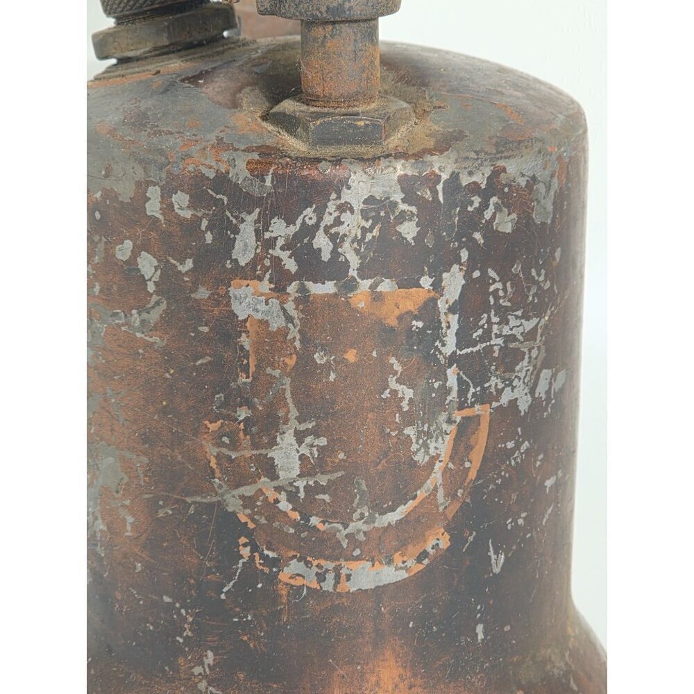Vintage The Turner Brass Works Sycamore Ill Copper Blow Torch With Black Handle - Picture 5 of 16